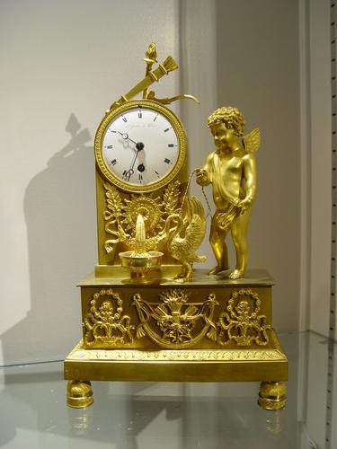 empire clock gilt bronze 
