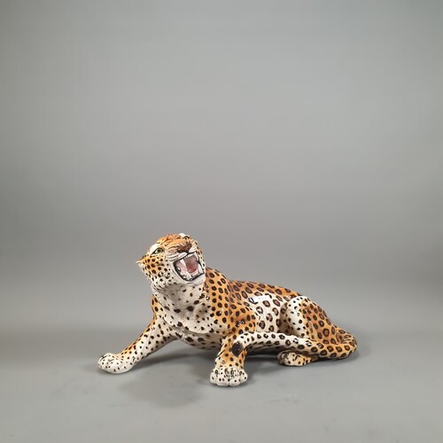 Italian porcelain leopard