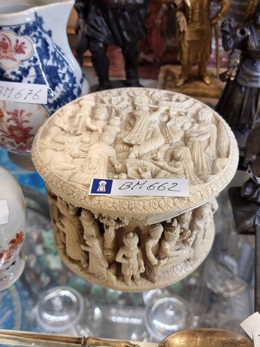 Ivory carved box