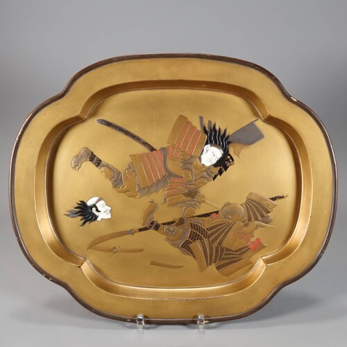 Japanese lacquer tray meiji