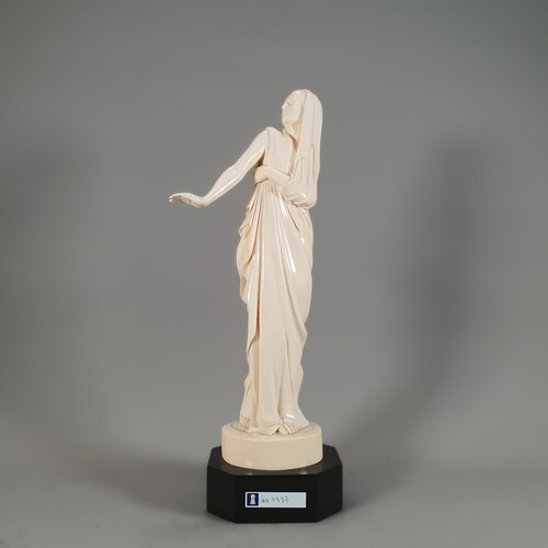 A large French ivory signed A.Boulard around 1900