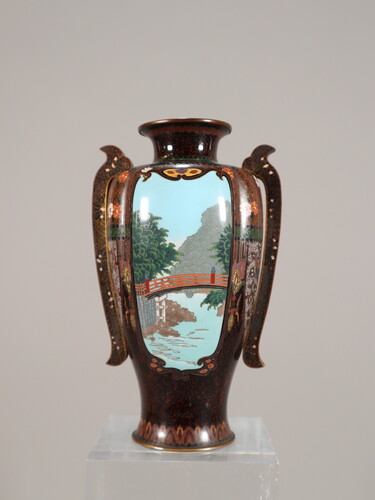 Japanese meiji period cloisonne vase