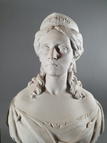 Large porcelain bust royal porcelain manufactory of Berlin 1849-1870 