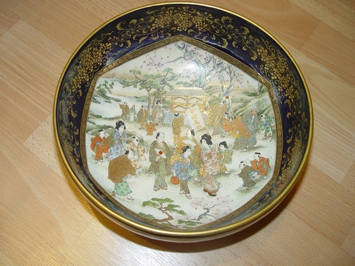 Satsuma bowl, meiji period